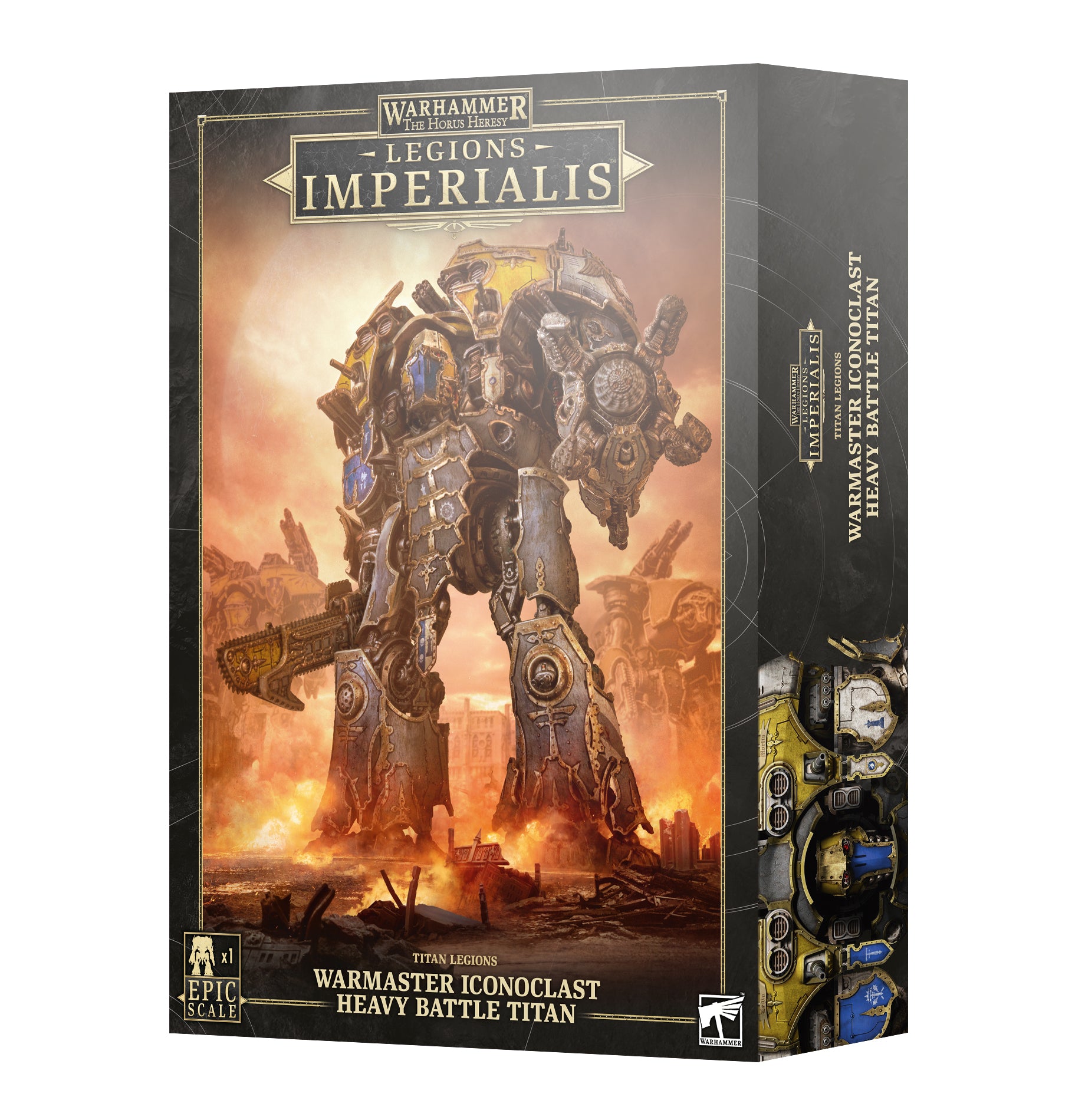 Warhammer Imperialis Warmaster Iconoclast Heavy Battle Titan box on a white background