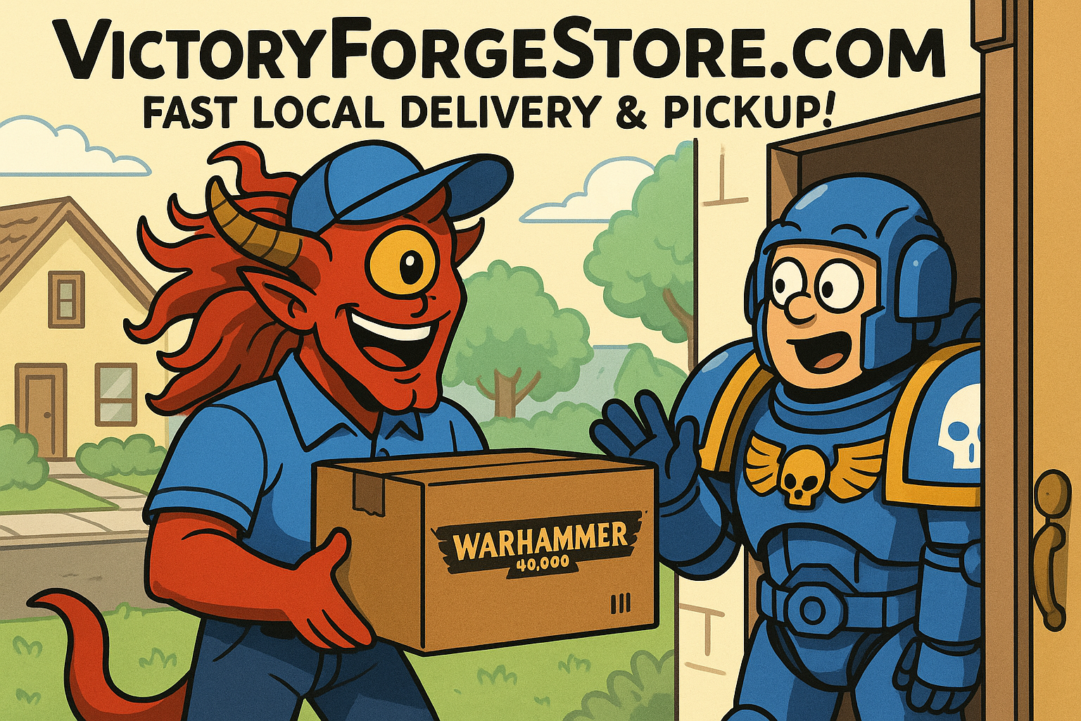 The Only Warhammer Store That Delivers to You - Victory Forge's Exclusive Local Service!