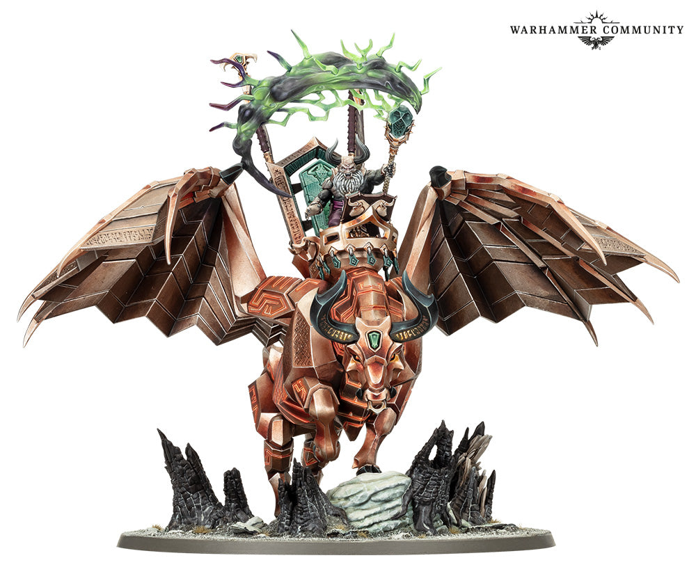 Age of Sigmar Urak Taar the First Daemonsmith - Dragon Mount Centerpiece