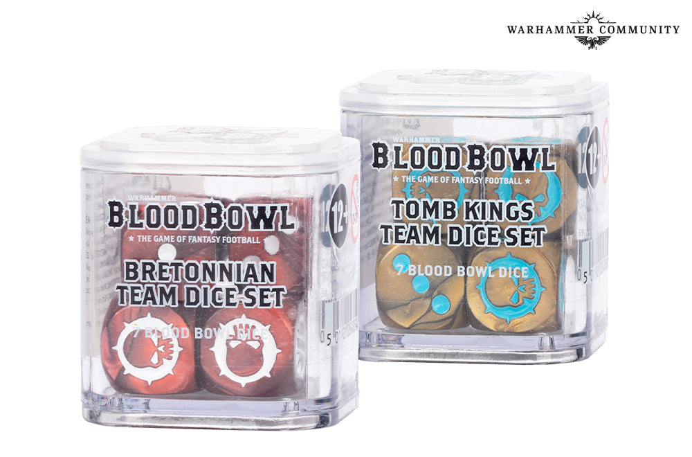 Blood Bowl Team Dice Set - Tomb Kings & Bretonnian (Preorder)