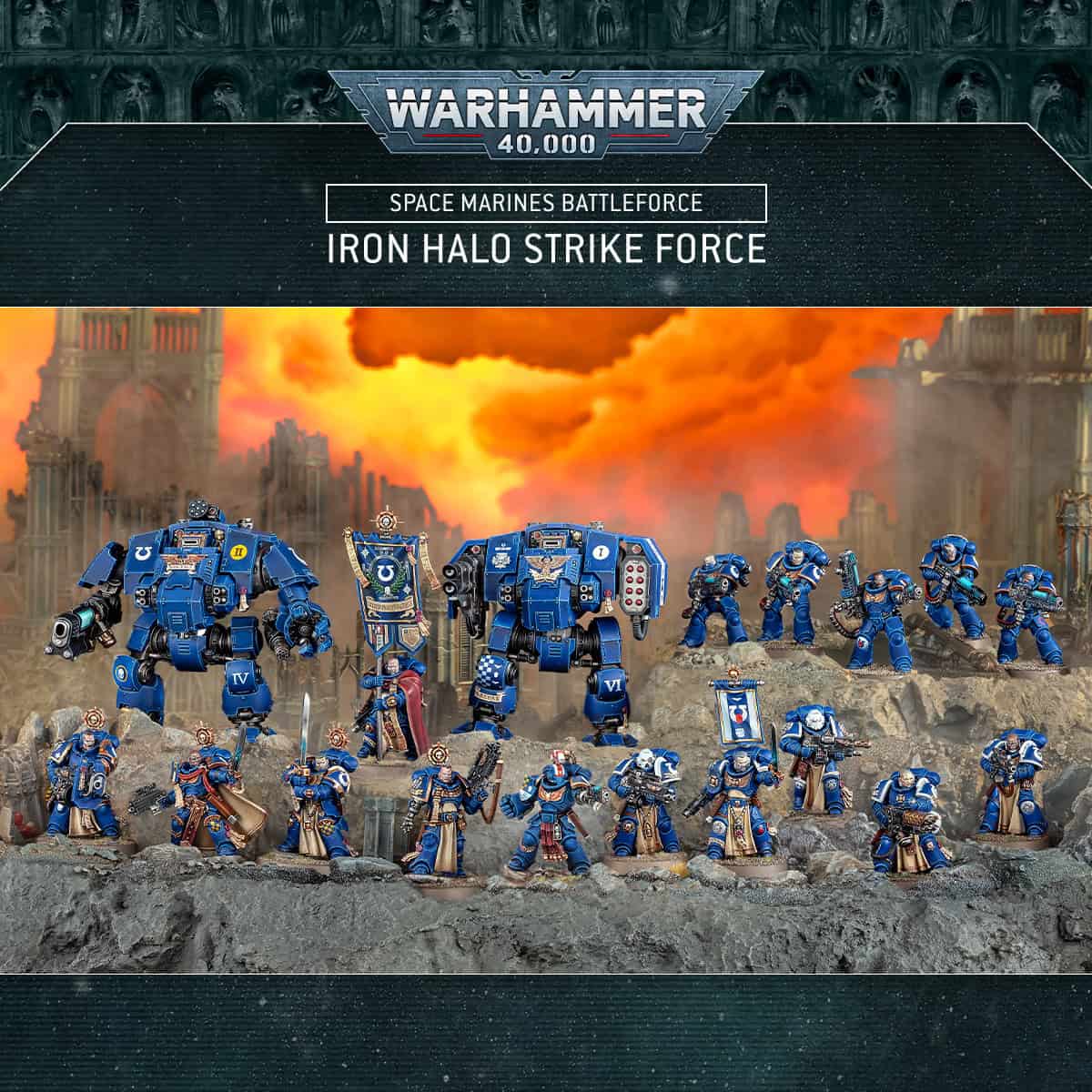 Warhammer 40K Space Marines Battleforce: Iron Halo Strike Force - Primaris Army