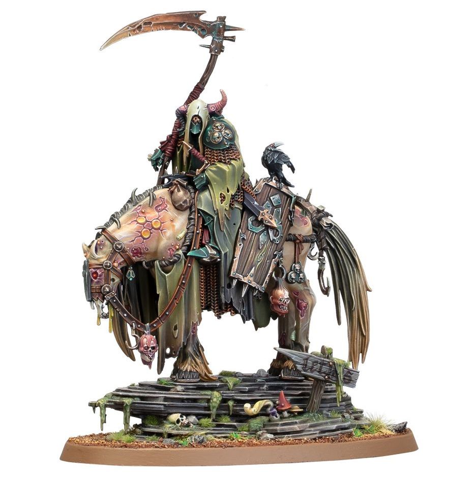Warhammer Age of Sigmar: Harbinger of Decay - Maggotkin of Nurgle Mounted Hero