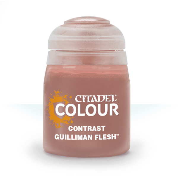 Citadel Colour Contrast Guilliman Flesh paint jar on a white background