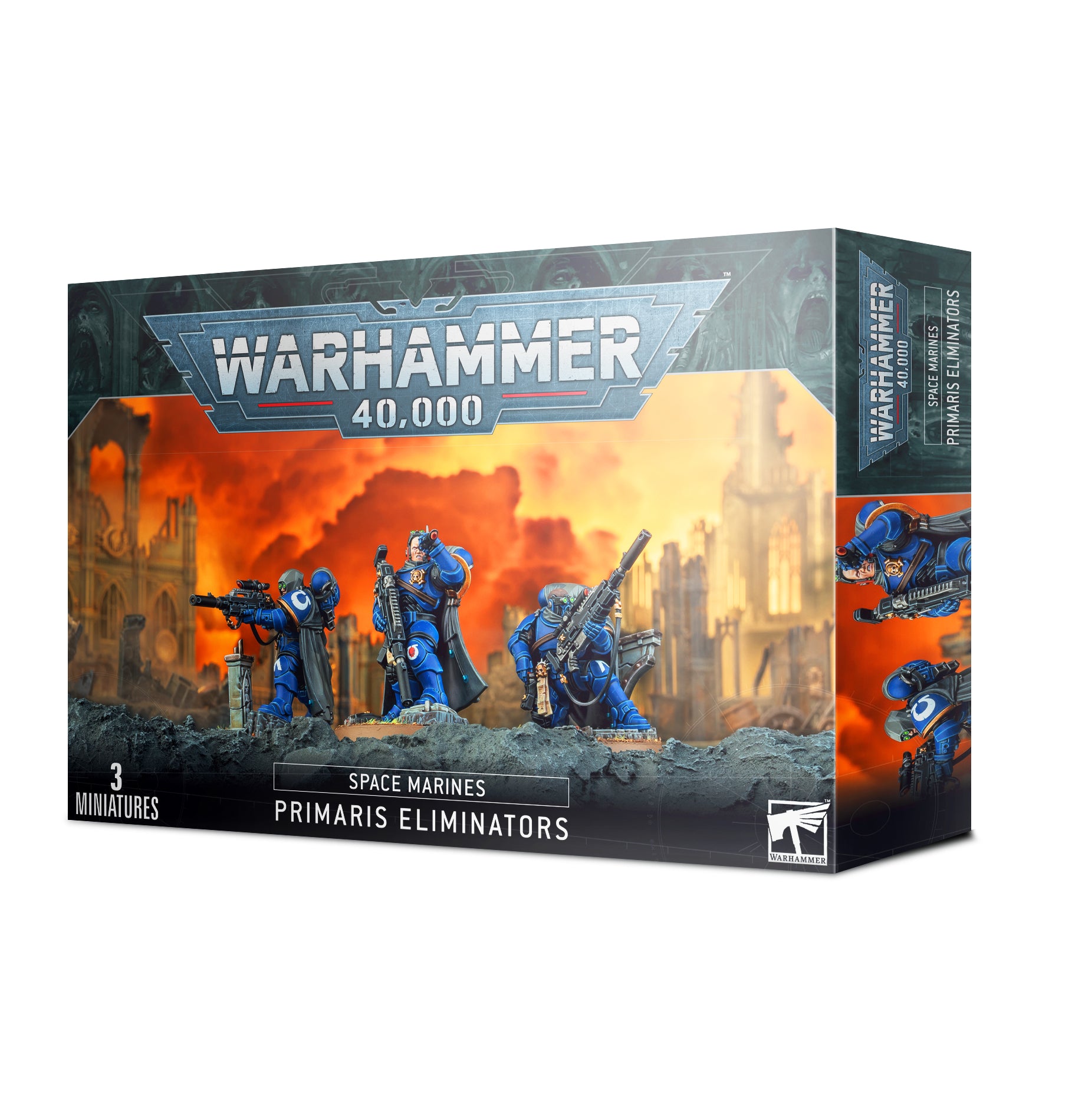 Warhammer 40,000 Space Marines Primaris Eliminators box set packaging.