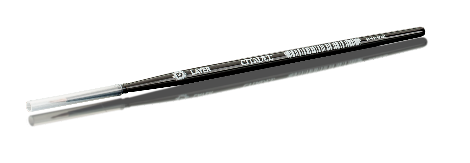 Two black drumsticks on a white background