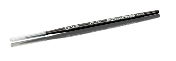 Two black drumsticks on a white background