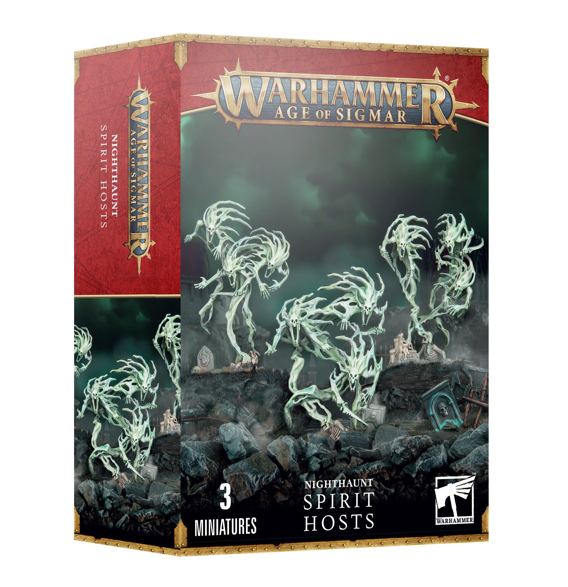 Warhammer Age of Sigmar Nighthaunt Spirit Hosts miniatures packaging on a white background