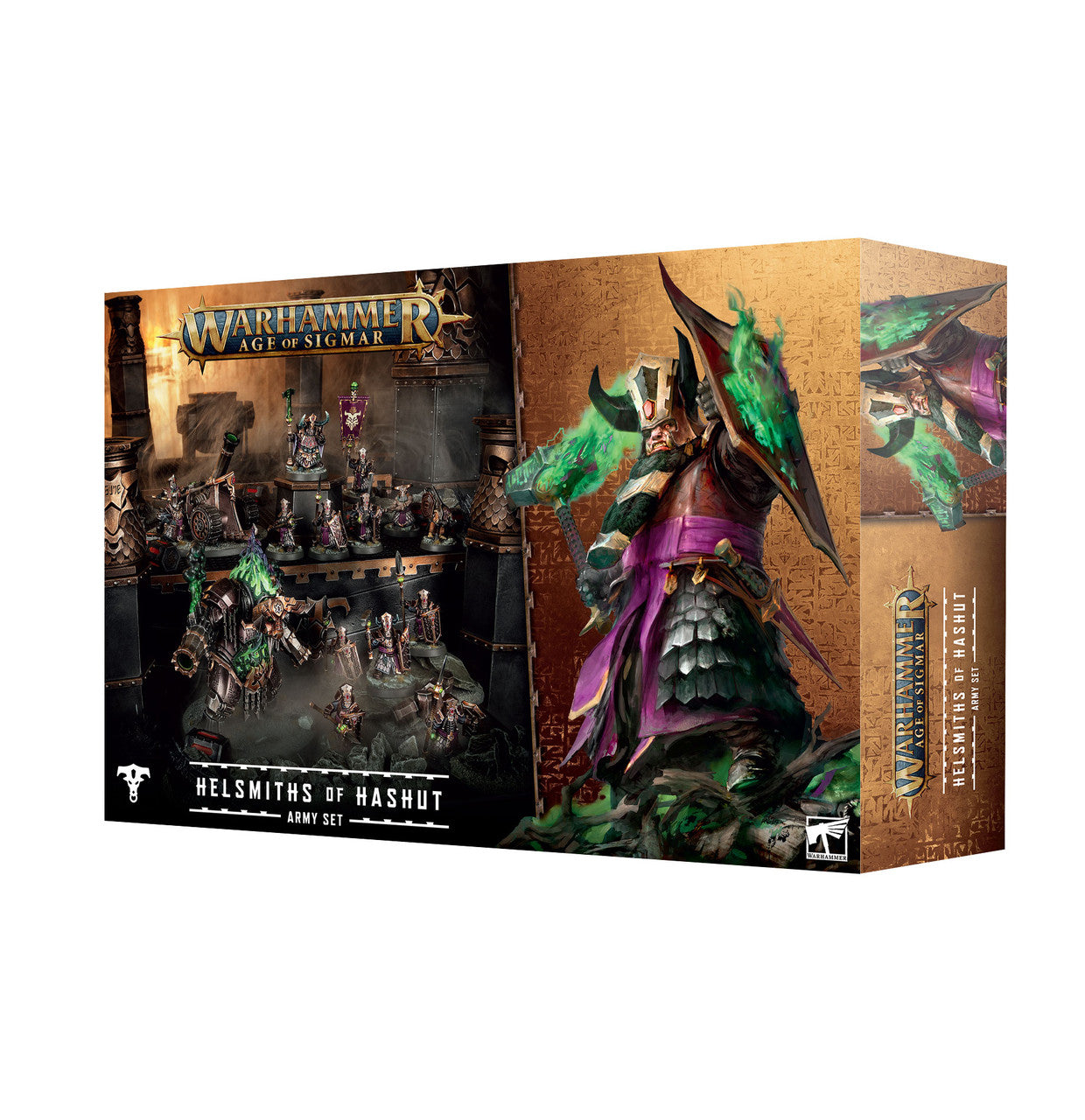 Warhammer Age of Sigmar Helmsmiths of Hashut army set packaging