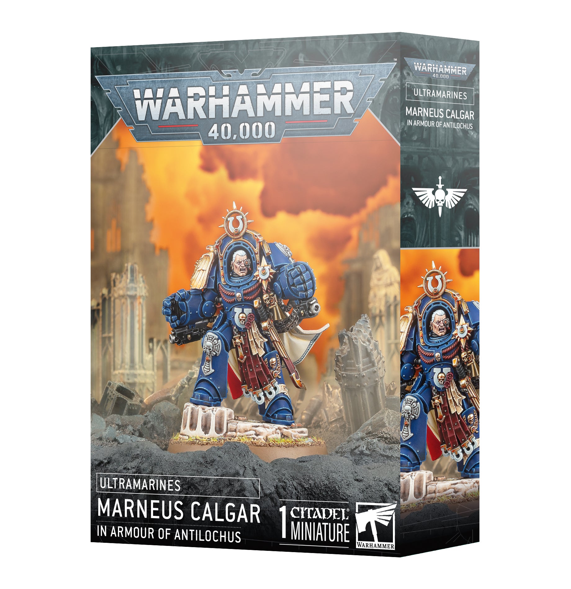 Warhammer 40K Marneus Calgar in Armour of Antilochus - Ultramarines Chapter Master