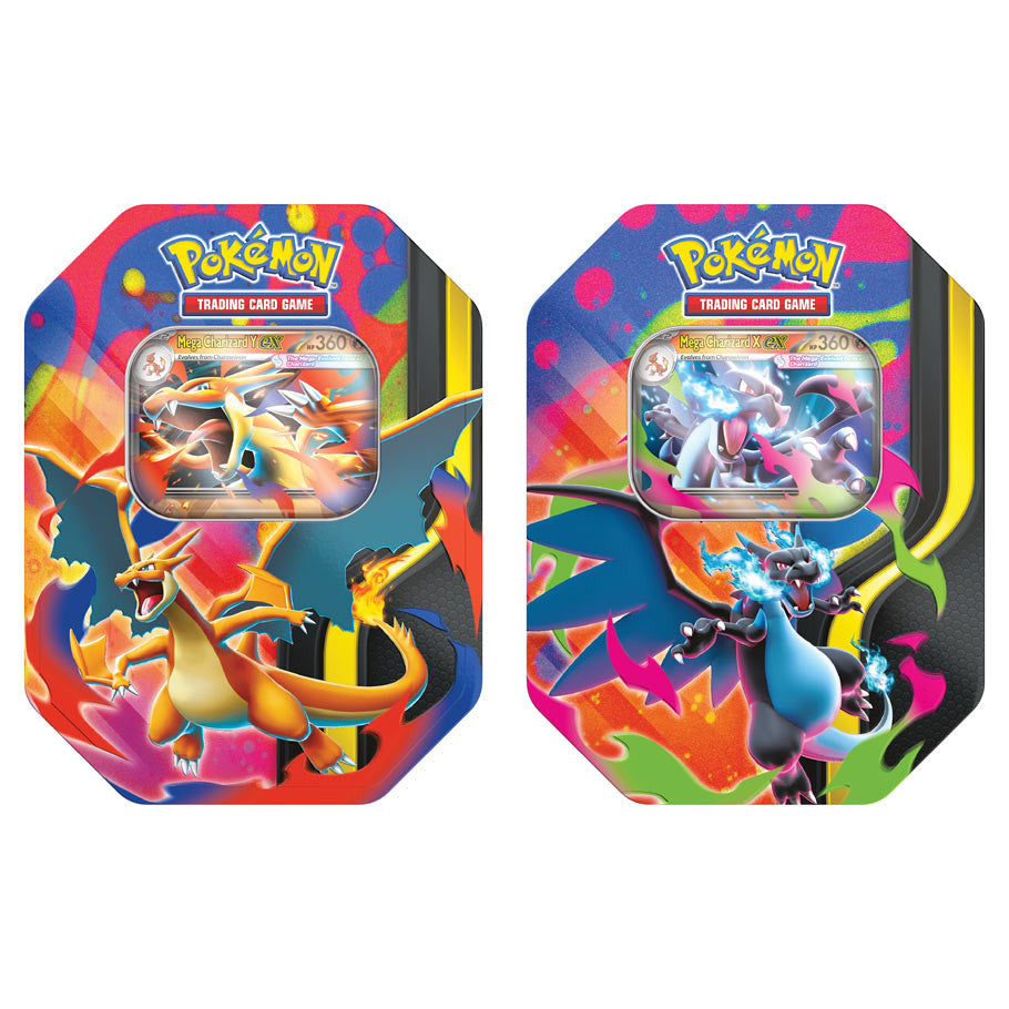 Pokémon Mega Charizard EX Collector Tin CASE of 6
