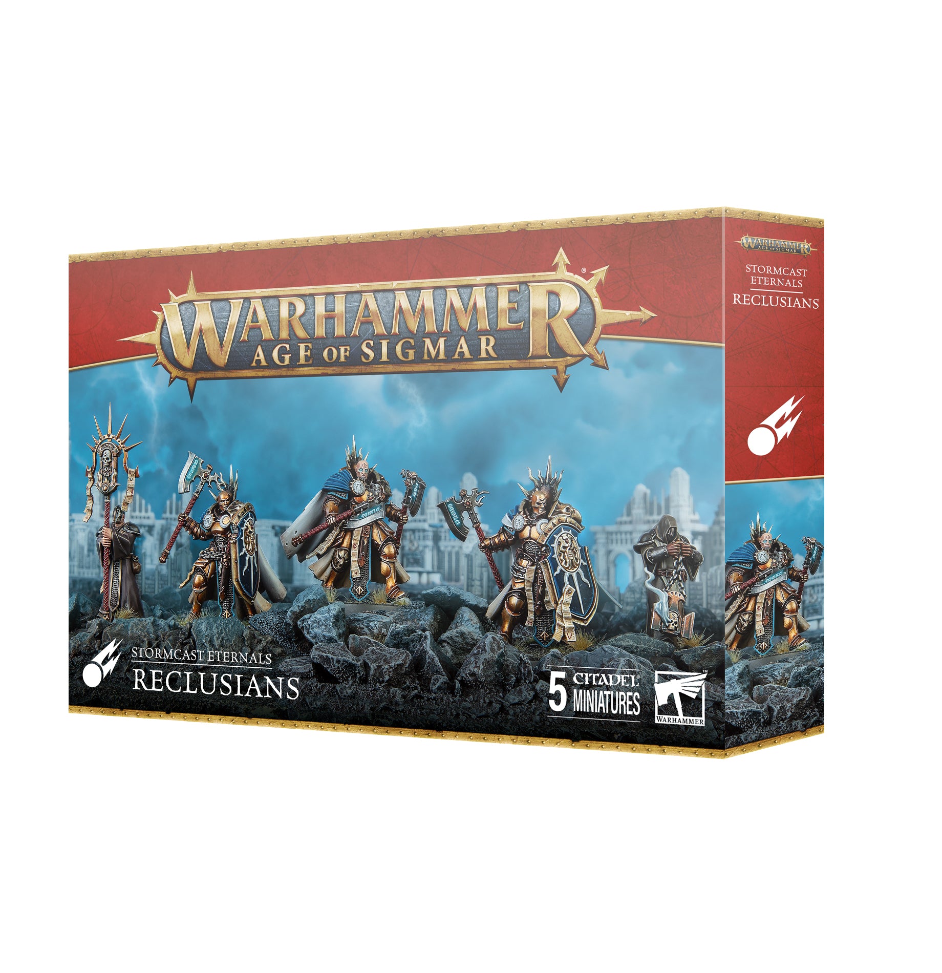 Warhammer Age of Sigmar Reclusians miniatures box on a white background