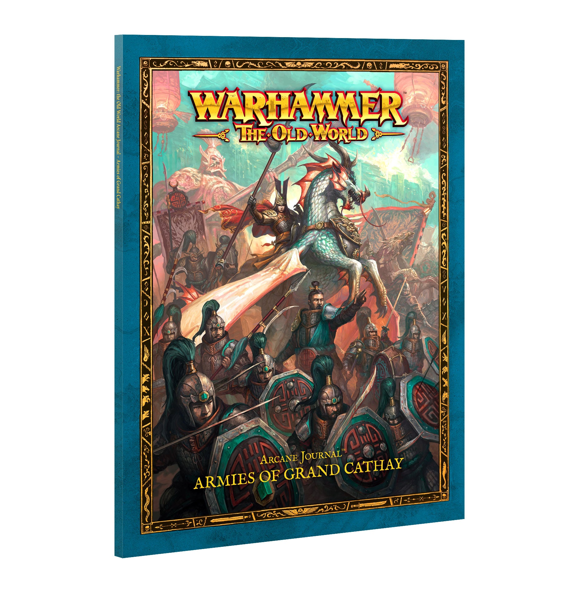Warhammer The Old World game book cover with fantasy artwork and text